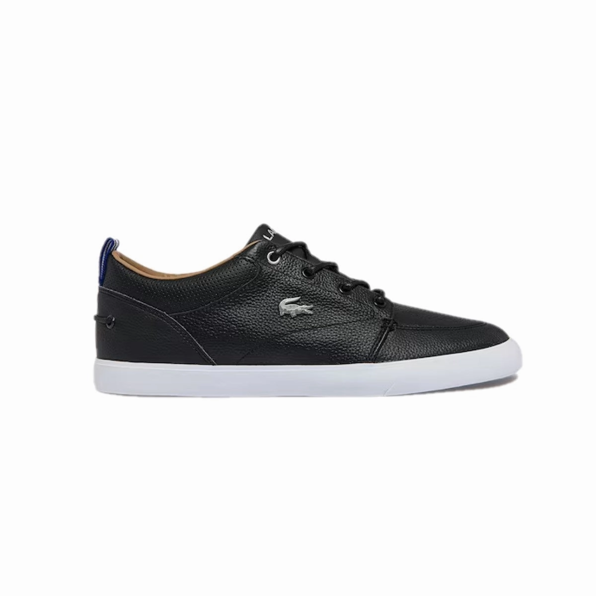 LACOSTE 7-37CMA0073312 BAYLISS 119 1 MN'S (Medium) Black/White Leather & Synthetic Lifestyle Shoes Talk Step