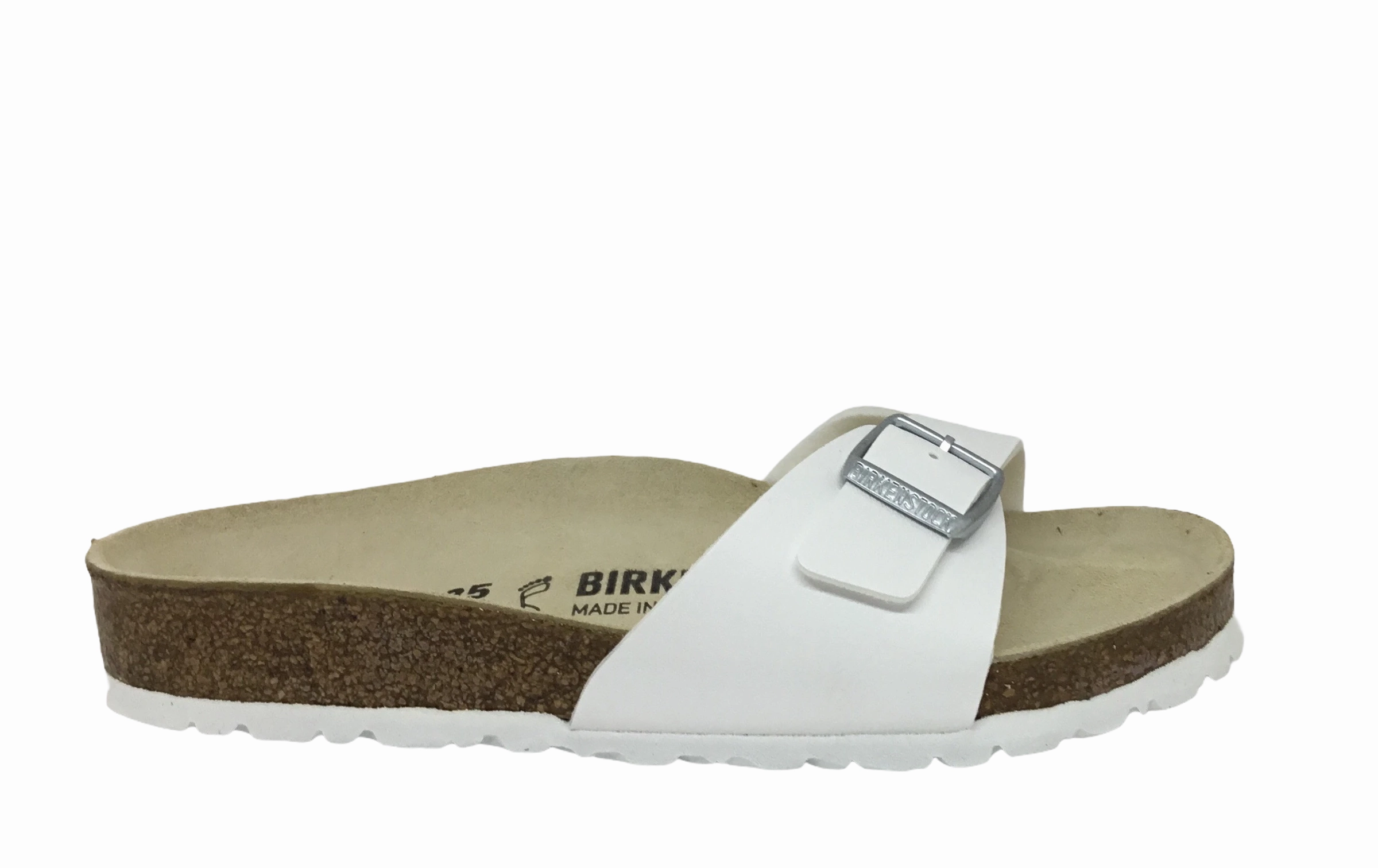 Birkenstock Madrid White Regular fit Log Path
