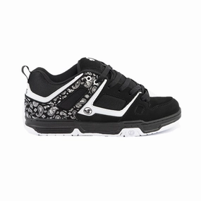 Wave Hike DVS F0000329002 GAMBOL MN'S (Medium) Black/White Leather & Nubuck Skate Shoes