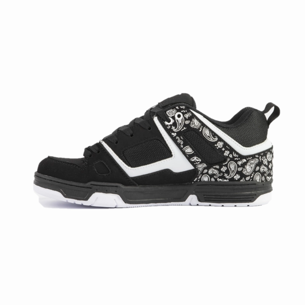 Range Step DVS F0000329002 GAMBOL MN'S (Medium) Black/White Leather & Nubuck Skate Shoes