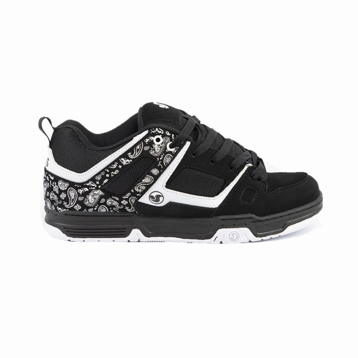 Wave Hike DVS F0000329002 GAMBOL MN'S (Medium) Black/White Leather & Nubuck Skate Shoes