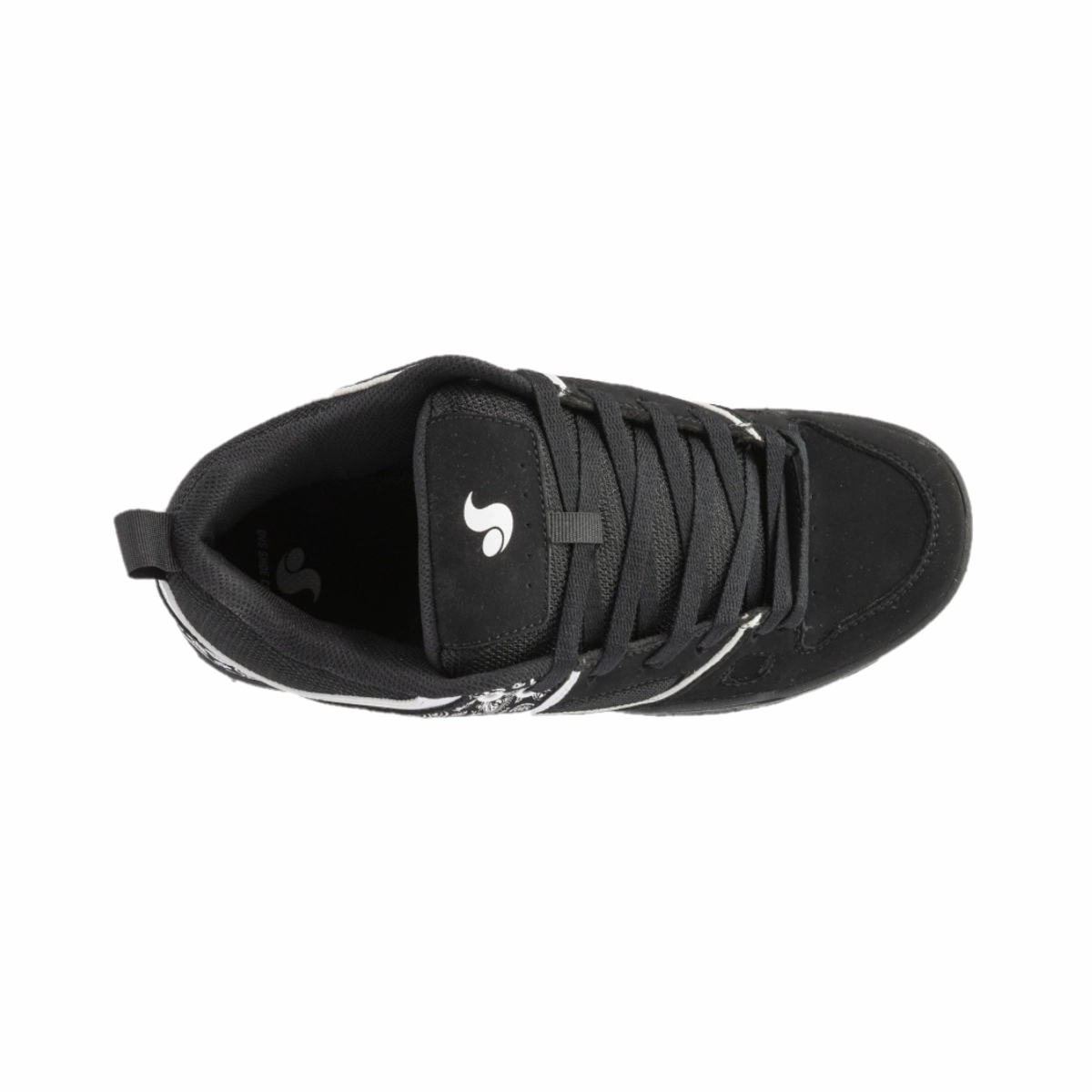 DVS F0000329002 GAMBOL MN'S (Medium) Black/White Leather & Nubuck Skate Shoes Anti Slip Sole Vine Hike