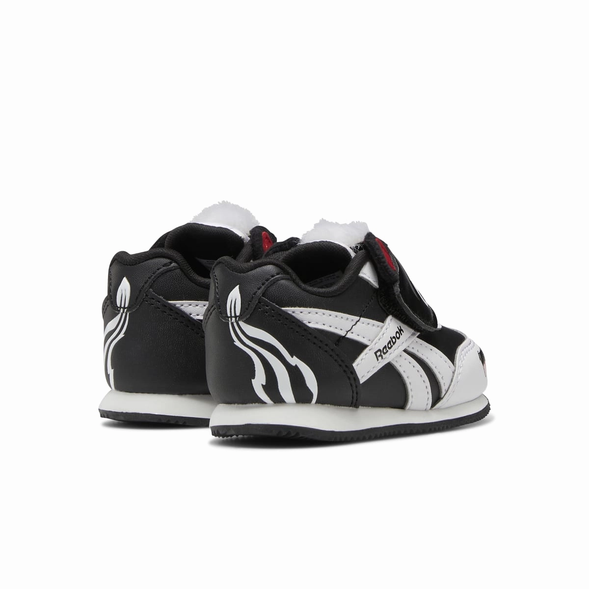 REEBOK GW3766 ROYAL CL JOGGER 2.0 KC INF`S (Medium) Black/White/Red LIfestyle Shoes Fire Walk Night Run