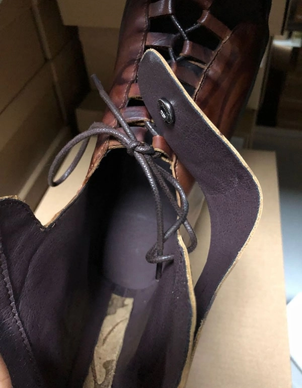 Old Money Flat Shoes Handmade Retro Cut Out Summer Leather Sandals Boots