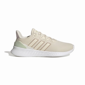 ADIDAS GZ6773 PUREMOTION SE WMN'S (Medium) White/Beige/Green Textile Running Shoes Quality craftsmanship treadmill - friendly running shoes