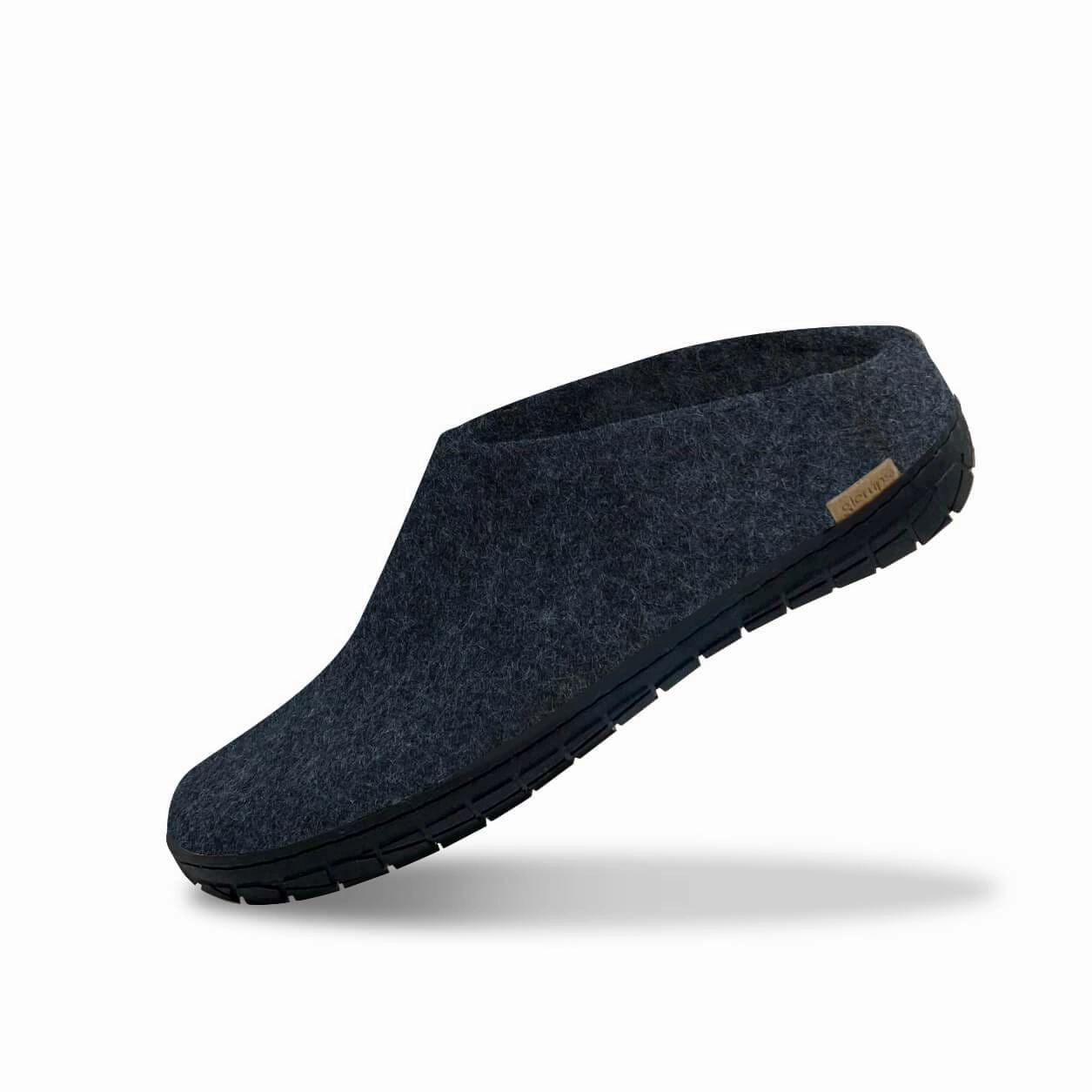 Strong Traction Slip-on with natural rubber sole - black - Denim