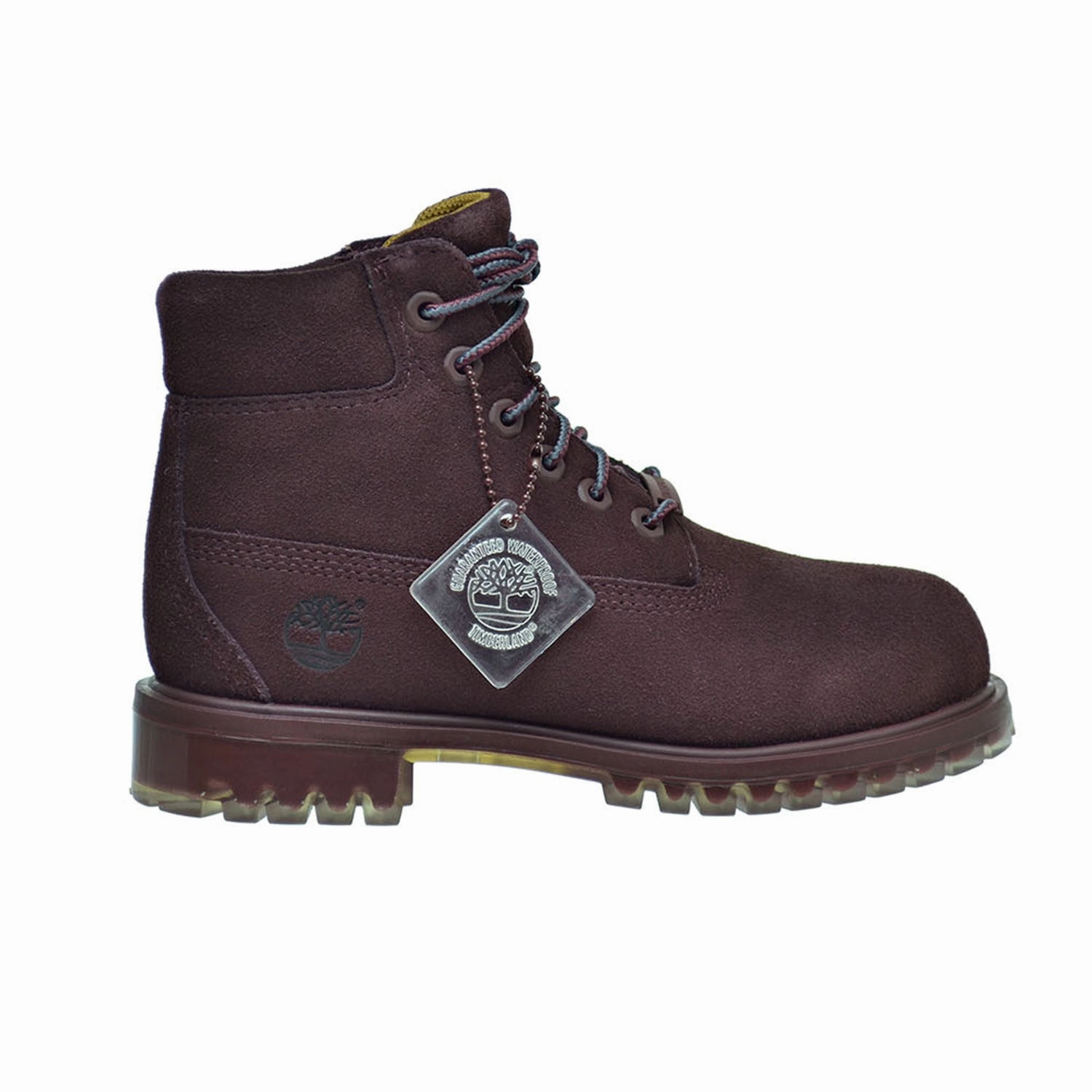 Timberland 6 Inch TPU Outsole Waterproof Suede Premium Little Kids Boots Red Insulated And Waterproof Hiking Boots