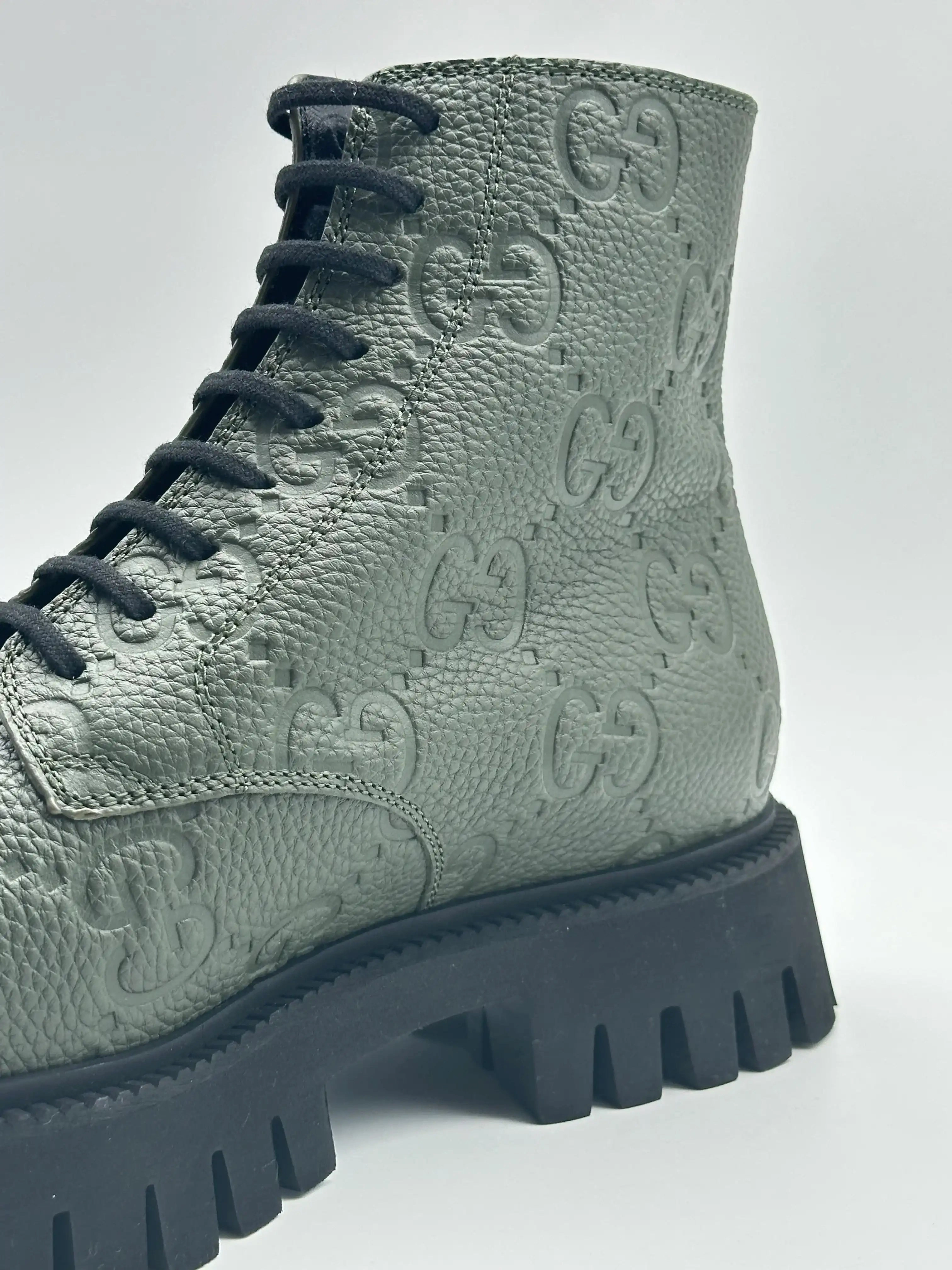 Motorcycle Boots Tall Leather Monogram Boots