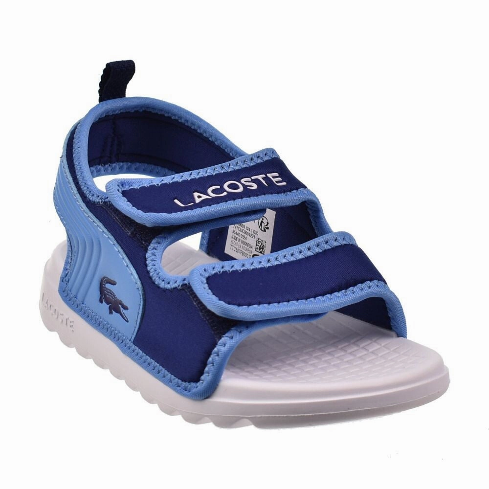Lacoste Surukids 124 1 Little Kids' Sandals Blue/White 747cuc0004-221 Sam Edelman Thong Sandals