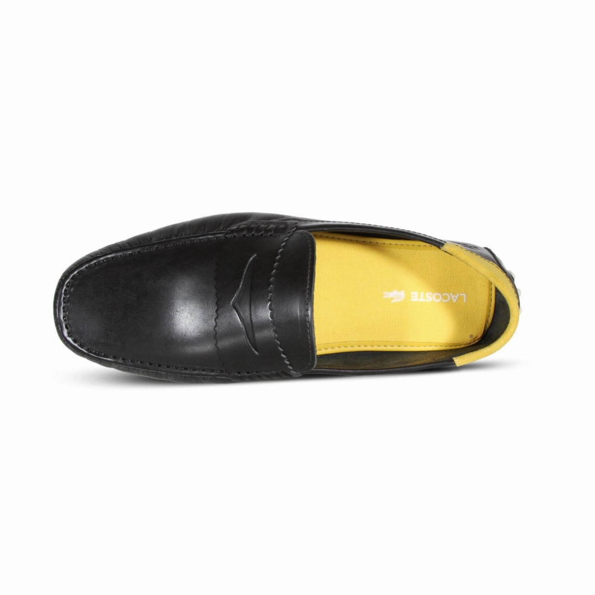 Work Break Camp Step LACOSTE 7-45CMA0032454 CONCOURS 123 MN'S (Medium) Black/Off White Leather Lifestyle Loafers