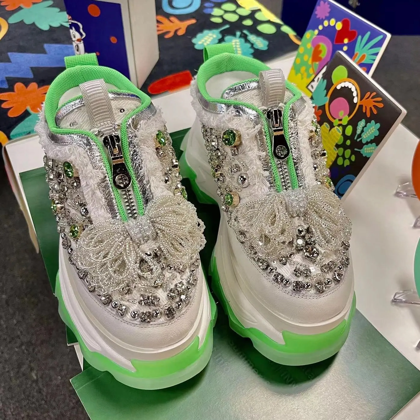 Loafers Reviews Luxury Slides Women Designers Outdoor Slippers Canvas Crystal Summer Shoes High Heels Platform Sandals Loafers Ins