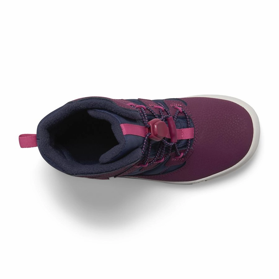 Merrell Navy/Berry Snow Bank 4.0 Childrens/Youth Waterproof Snow Boot Adidas Puremotion Running Shoe