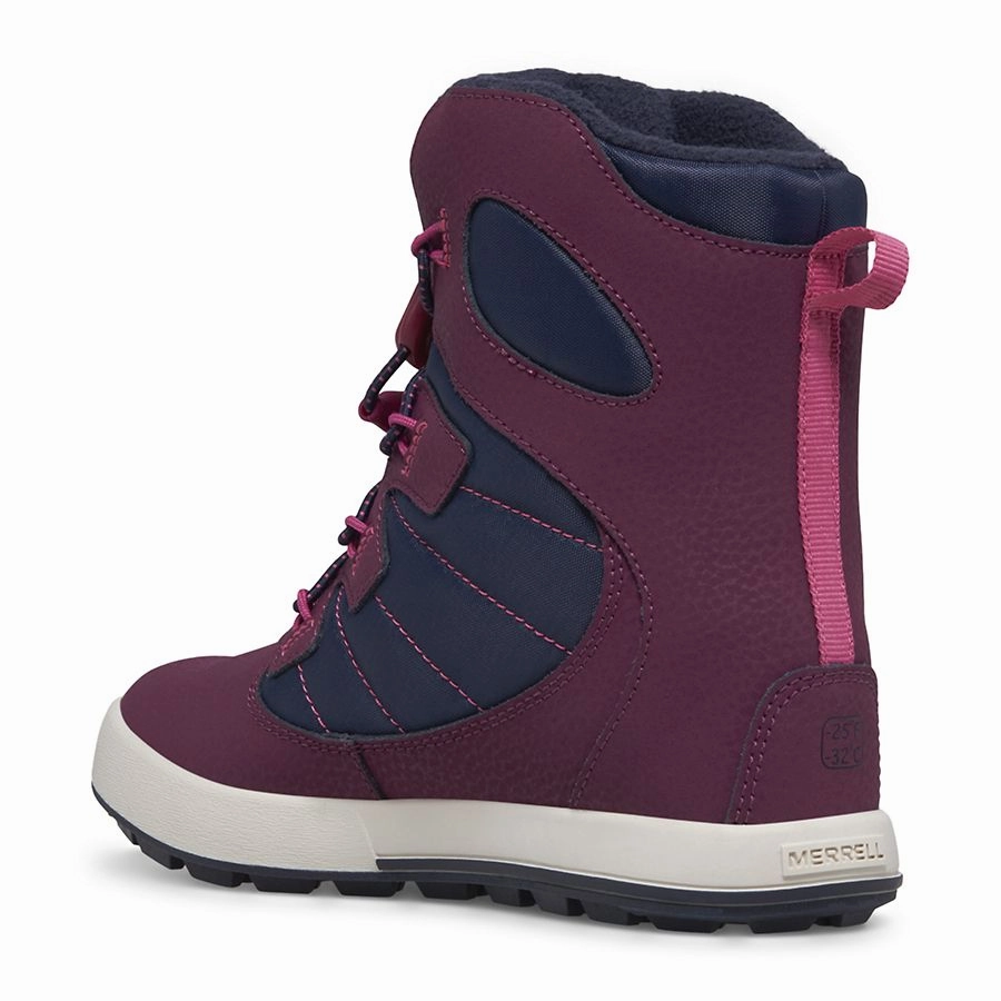 Adidas Puig Skate Shoes Merrell Navy/Berry Snow Bank 4.0 Childrens/Youth Waterproof Snow Boot