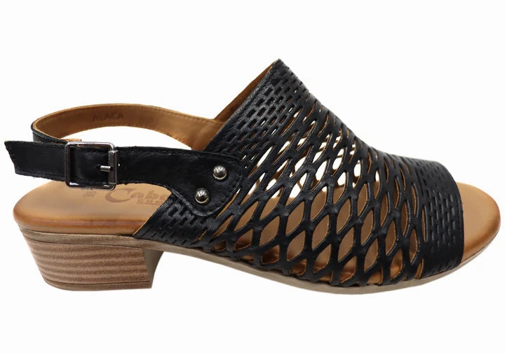 Stylish Flats Comfortable summer shoes Cabello Alaca ~ Black ~ Tan ~ Taupe ~ Leather Sandal