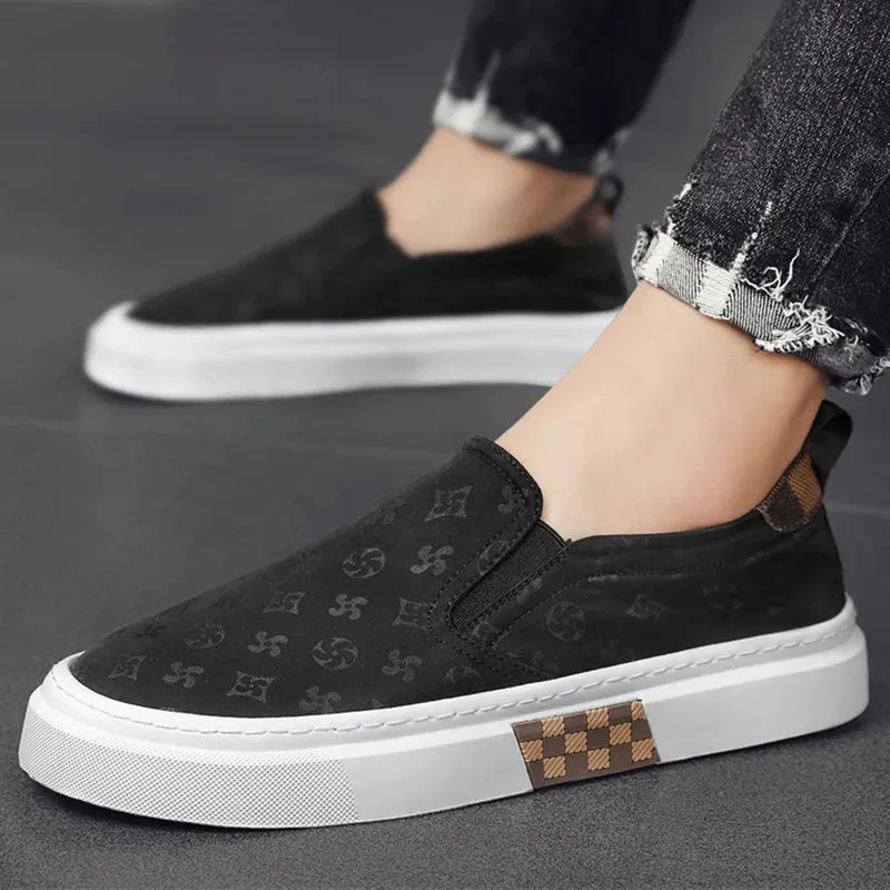 Protege Tennis Shoes Summer Men Casual Shoes Print Soft Breathable Tennis Sneakers Slip-On Casual Walking Simple Outdoor Sports Shoes For Male 39-44