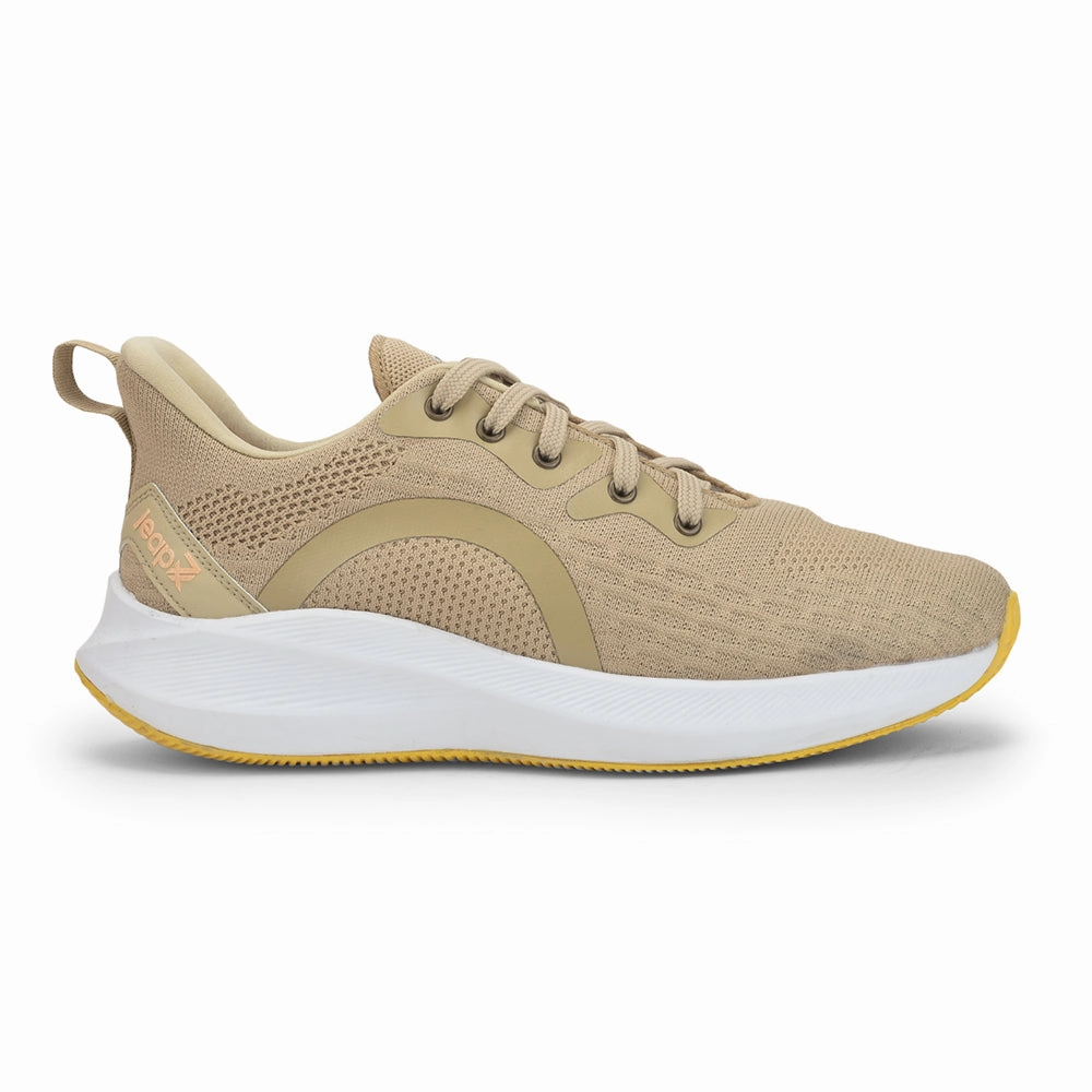 Leap7x Lacing Sports Shoes For Men (Beige) CHALANGE-2 By Liberty Gym Training Shoes India