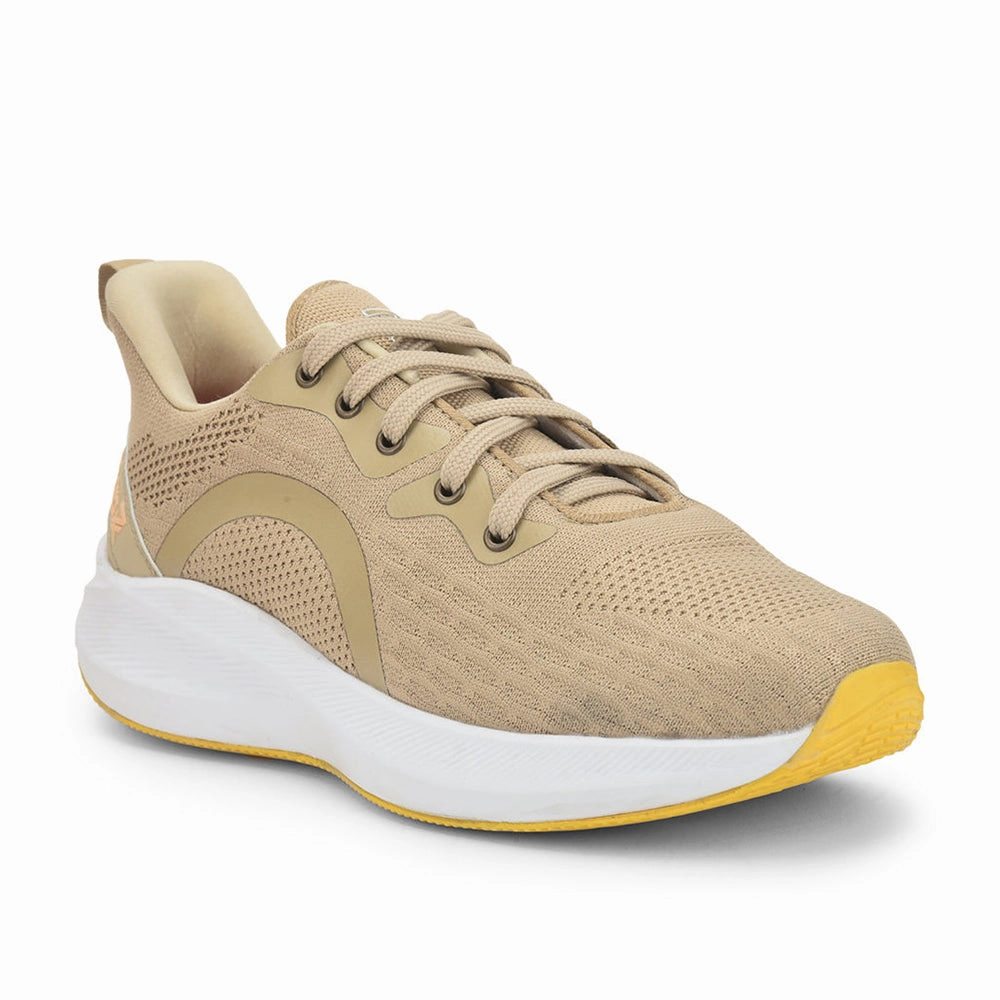 Affordable Cross Training Shoes Leap7x Lacing Sports Shoes For Men (Beige) CHALANGE-2 By Liberty