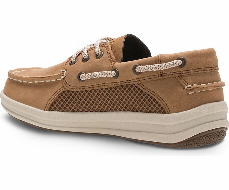 Sperry Kids Gamefish Boat Shoe - Dark Tan Asics Zebra Shoes