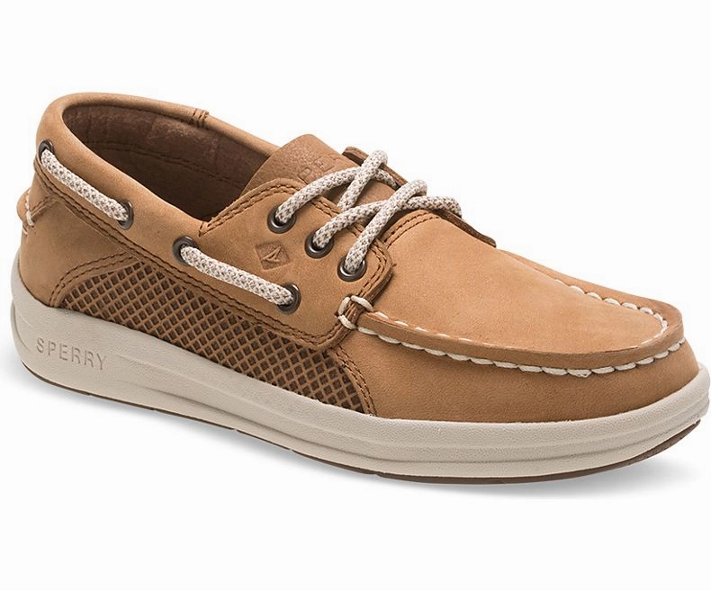 Sperry Kids Gamefish Boat Shoe - Dark Tan Taka Asics Shoes