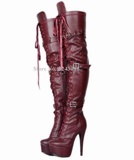 Luxury Rhinestone Studded Woman Sexy Over the Knee Booties Lace Up Stiletto High Heels Adidas Court Pickleball Shoes