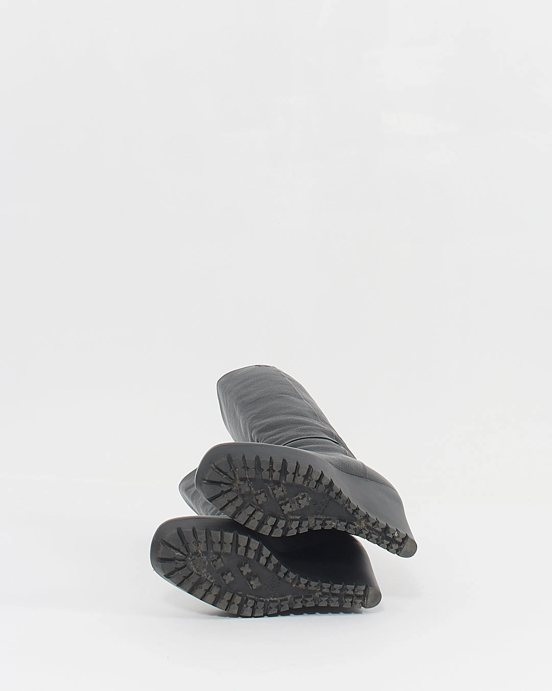 Gucci Black Leather Interlocking Wedge Knee High Boots - 36 Adidas Best Gym Shoes