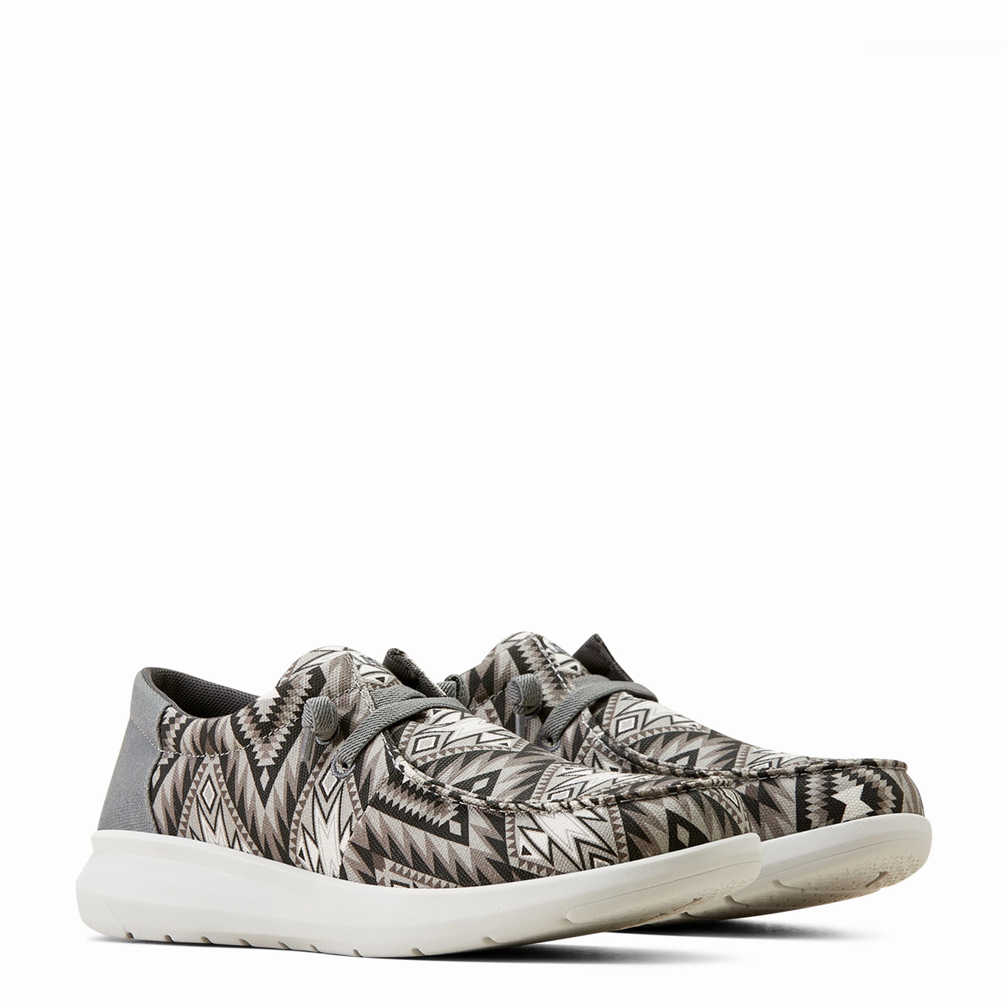 Soft Leather Boots ARIAT MEN'S HILO GREY SOUTHWESTERN