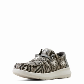 Indian Motorcycle Boots ARIAT MEN'S HILO GREY SOUTHWESTERN