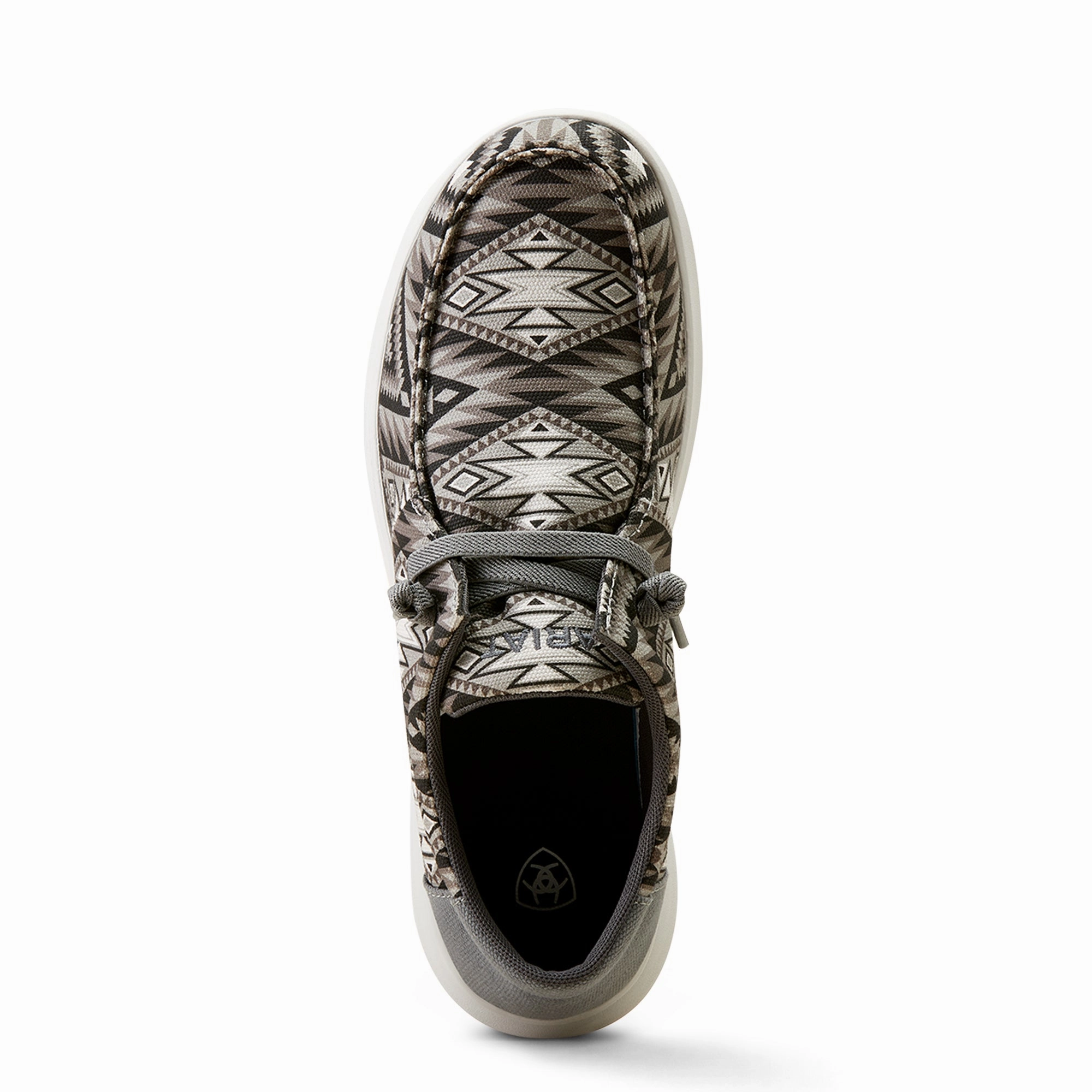 ARIAT MEN'S HILO GREY SOUTHWESTERN White Dress Boots