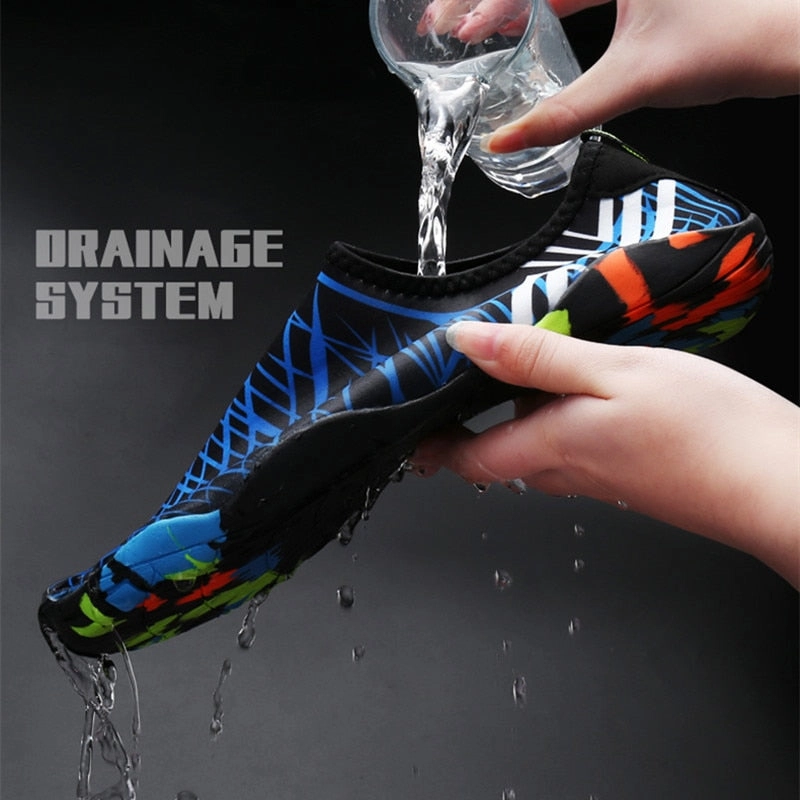 Men Women Aqua Shoes Quick-Dry Water Shoes Wading Sneaker Non-Slip Summer Beach Swimming Shoes Good Asics Shoes For Running