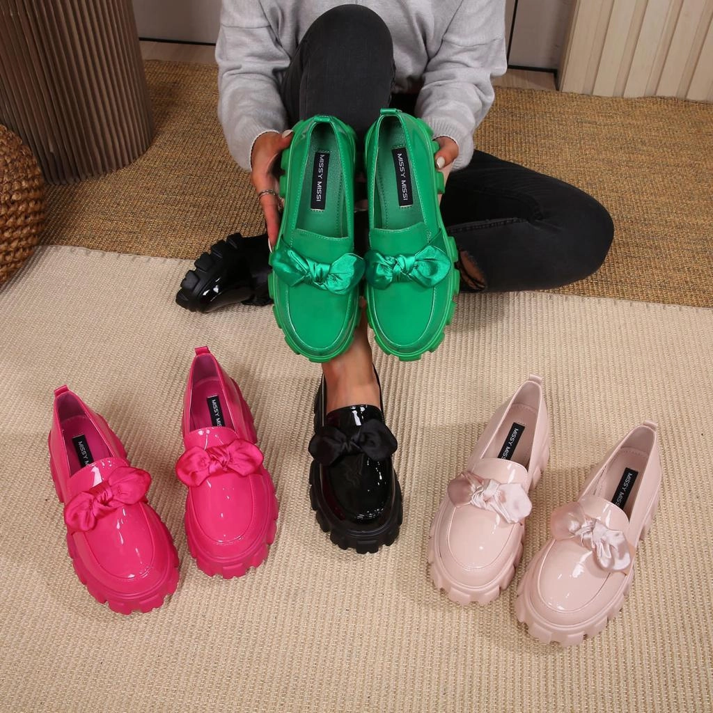 Bowknot Platform Oxford Glossy Shoes Best As