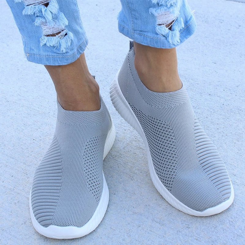 Women Flat Slip on White Shoes Woman Lightweight White Sneakers Summer Autumn Casual Chaussures Femme Basket Flats Shoes Flat Feet Shoe Inserts