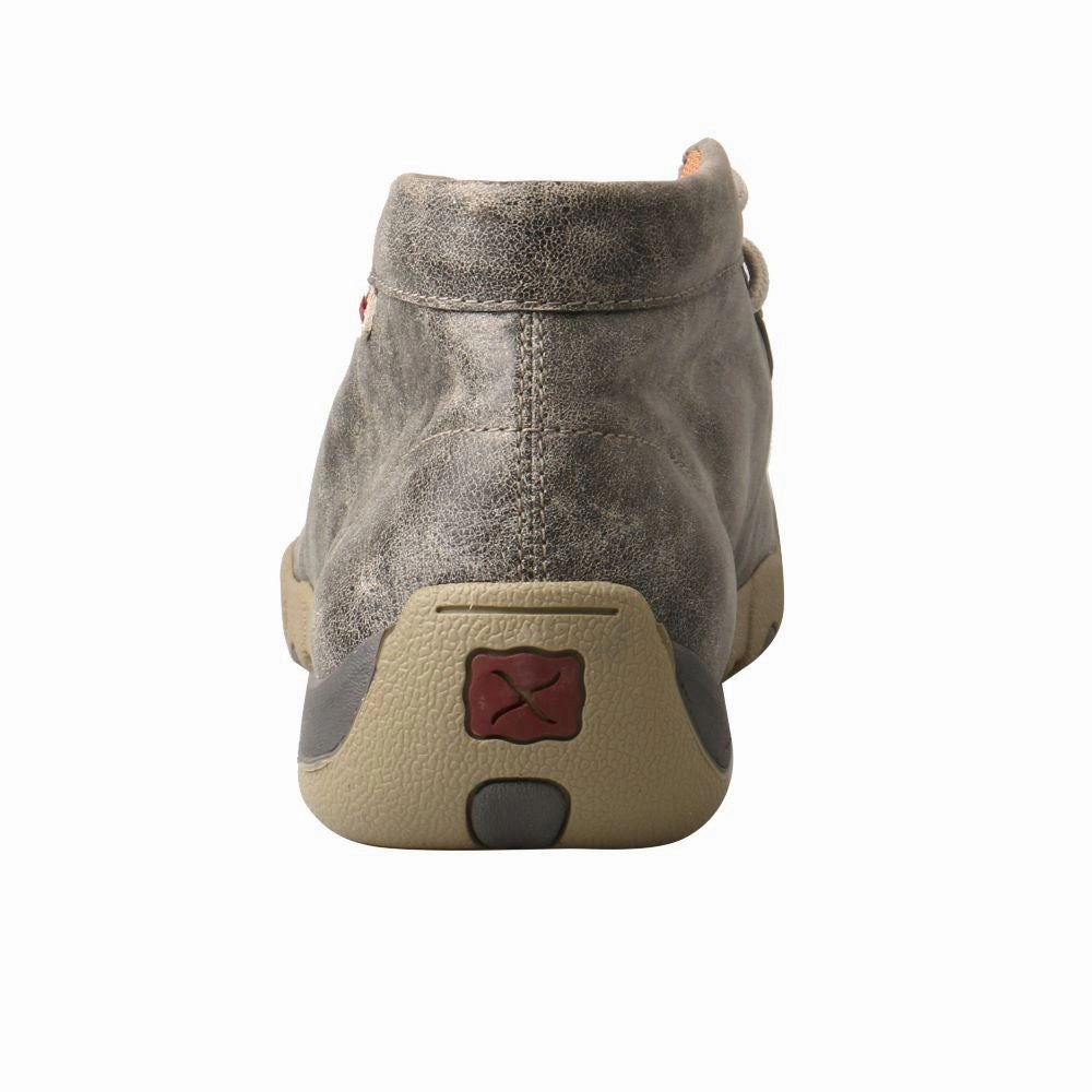 Cowboy Boots For Extra Wide Calves 'Twisted X' Men's Chukka Driving Moc - Grey Black / Blue Hawaii