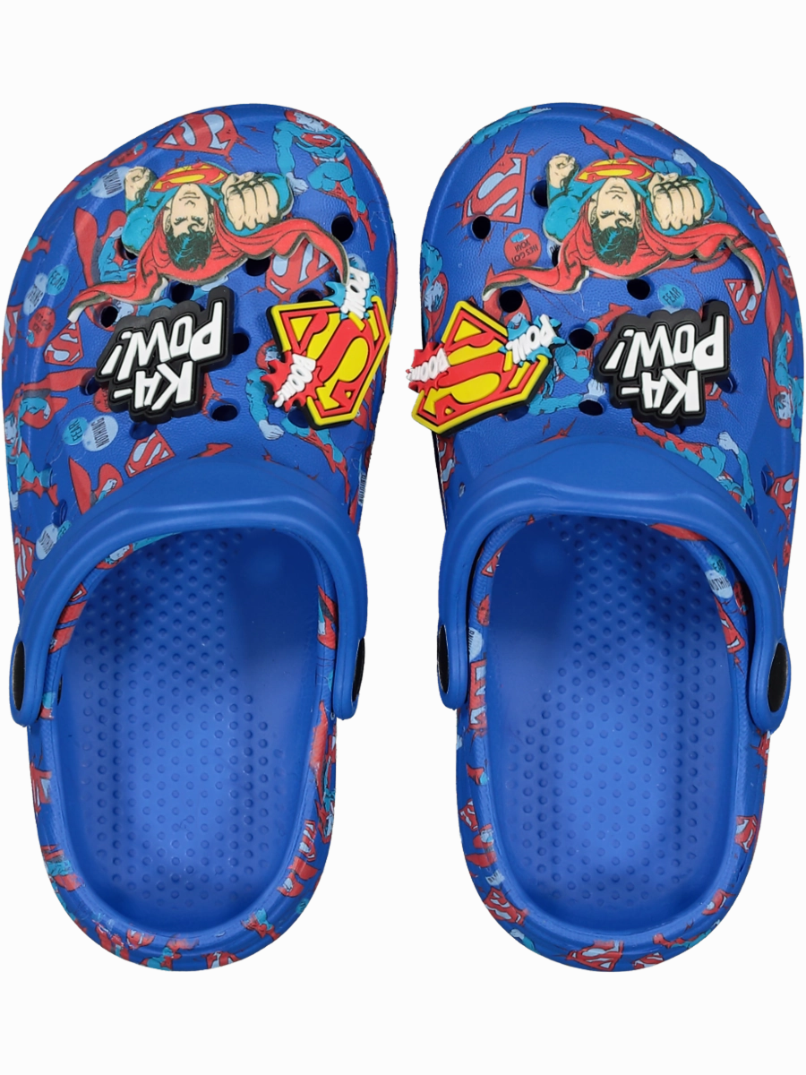 777 Deals Sandals Superman Blue Moulded Sandals