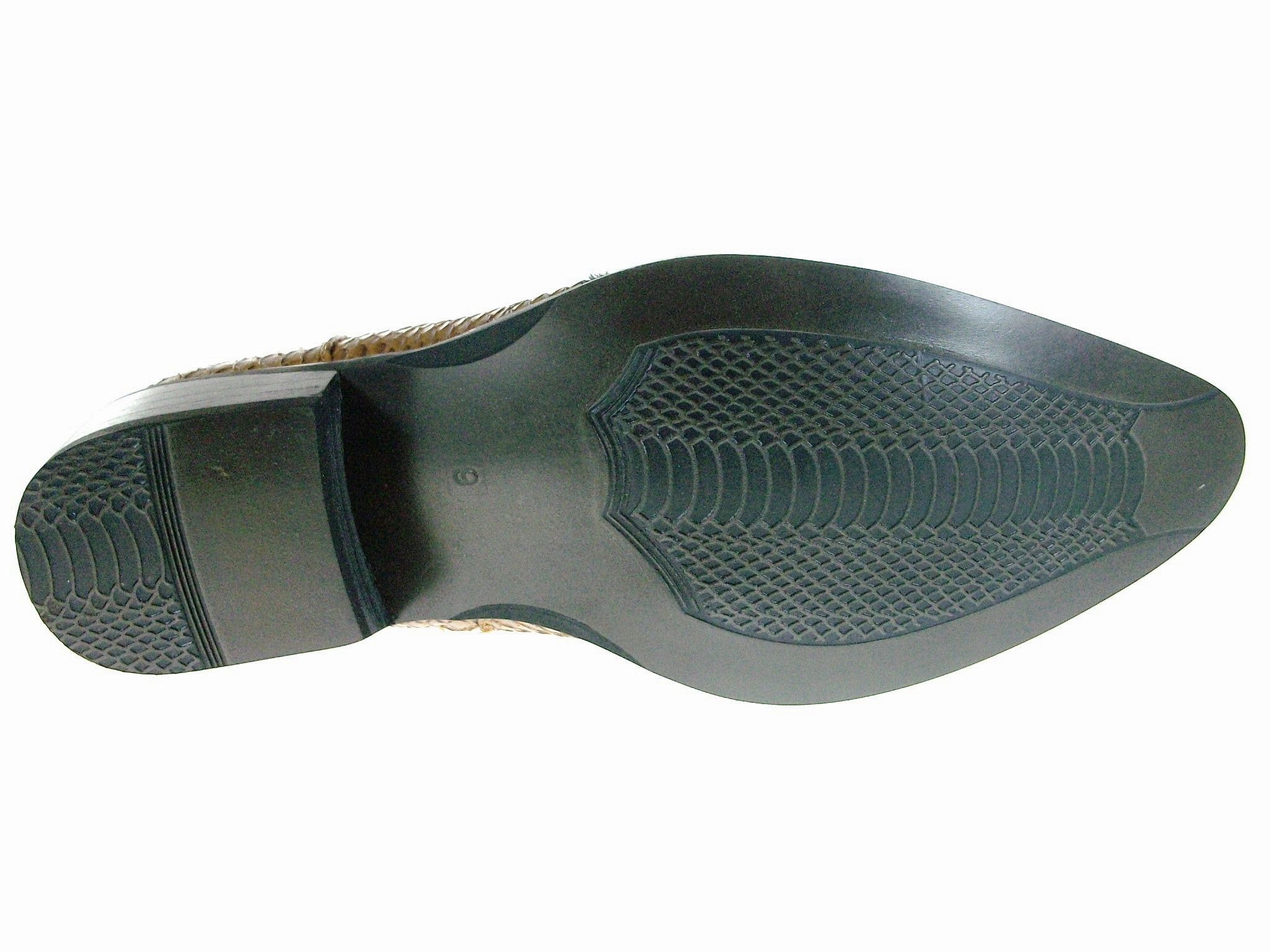 Porn With Sandals Men's M1794 Faux Snake Skin Short Westren Boots