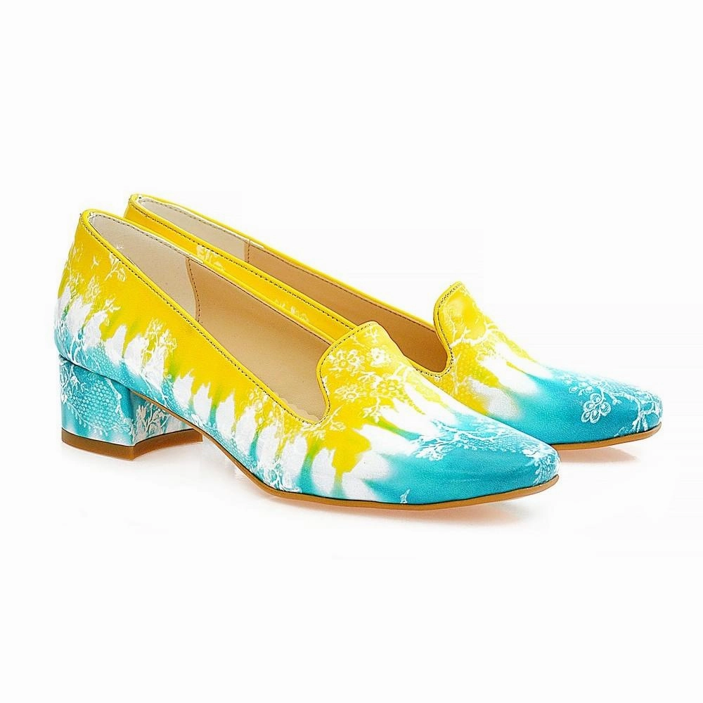 warm glow Painting Art Career Heel Shoes WDB103