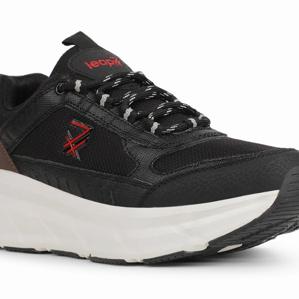 Best Cross Training Shoes For Back Pain Leap7x Sports Black Running Shoes For Mens MOUNT-E By Liberty