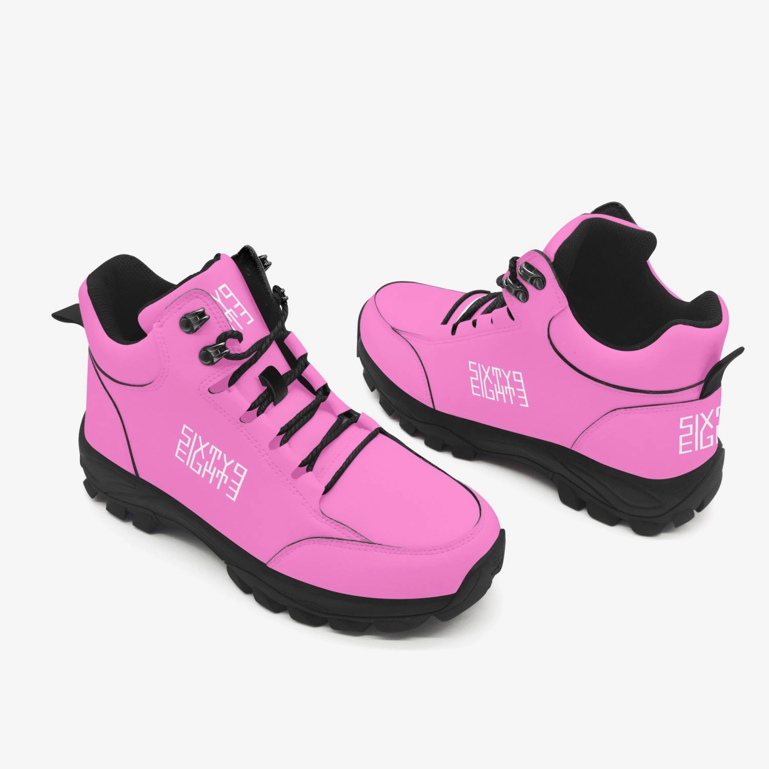 Sixty Eight 93 Logo White Pink High Top Boots Stan Adidas Shoes