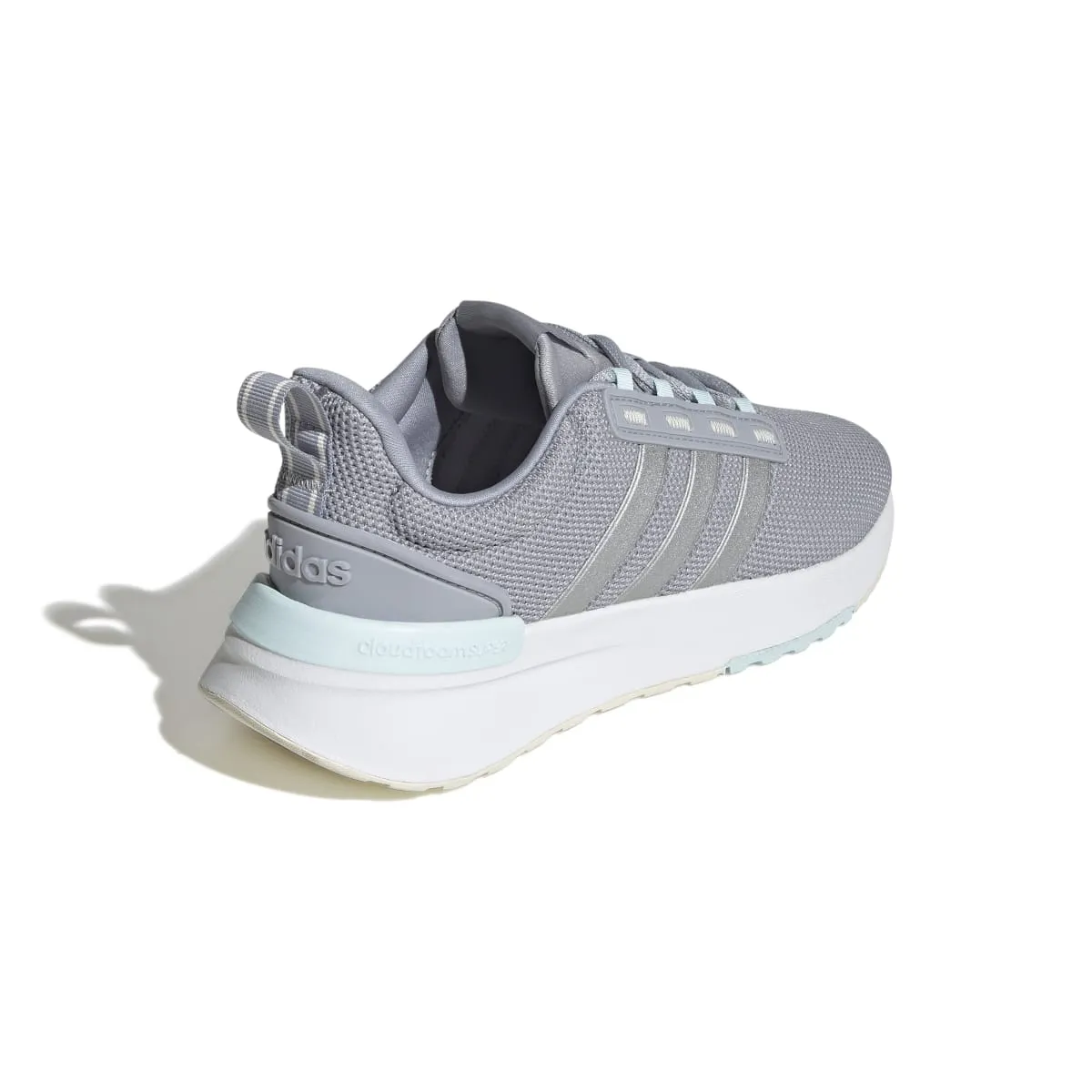 ADIDAS GX4202 RACER TR21 WMN'S (Medium) Silver/Silver/Grey Leather & Textile Running Shoes ergonomic running shoes