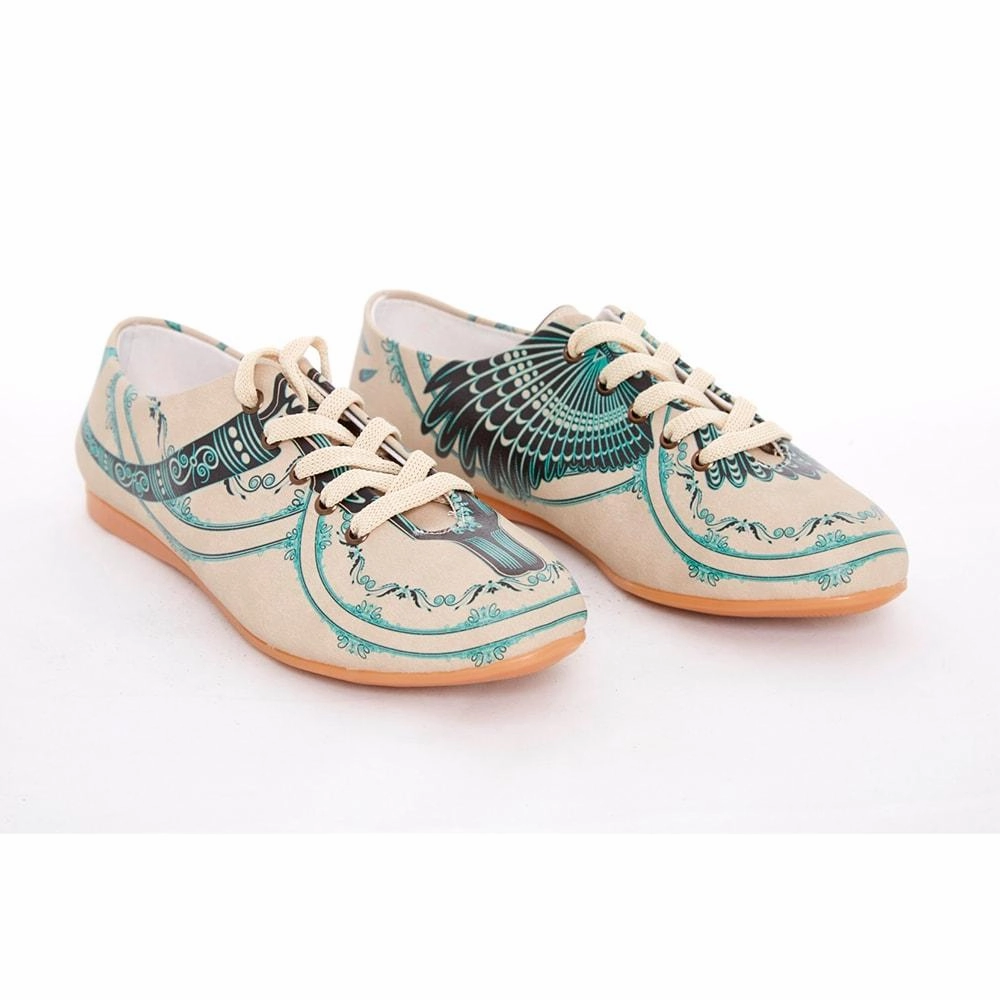 Love Path Blue Pattern Ballerinas Shoes SLV069