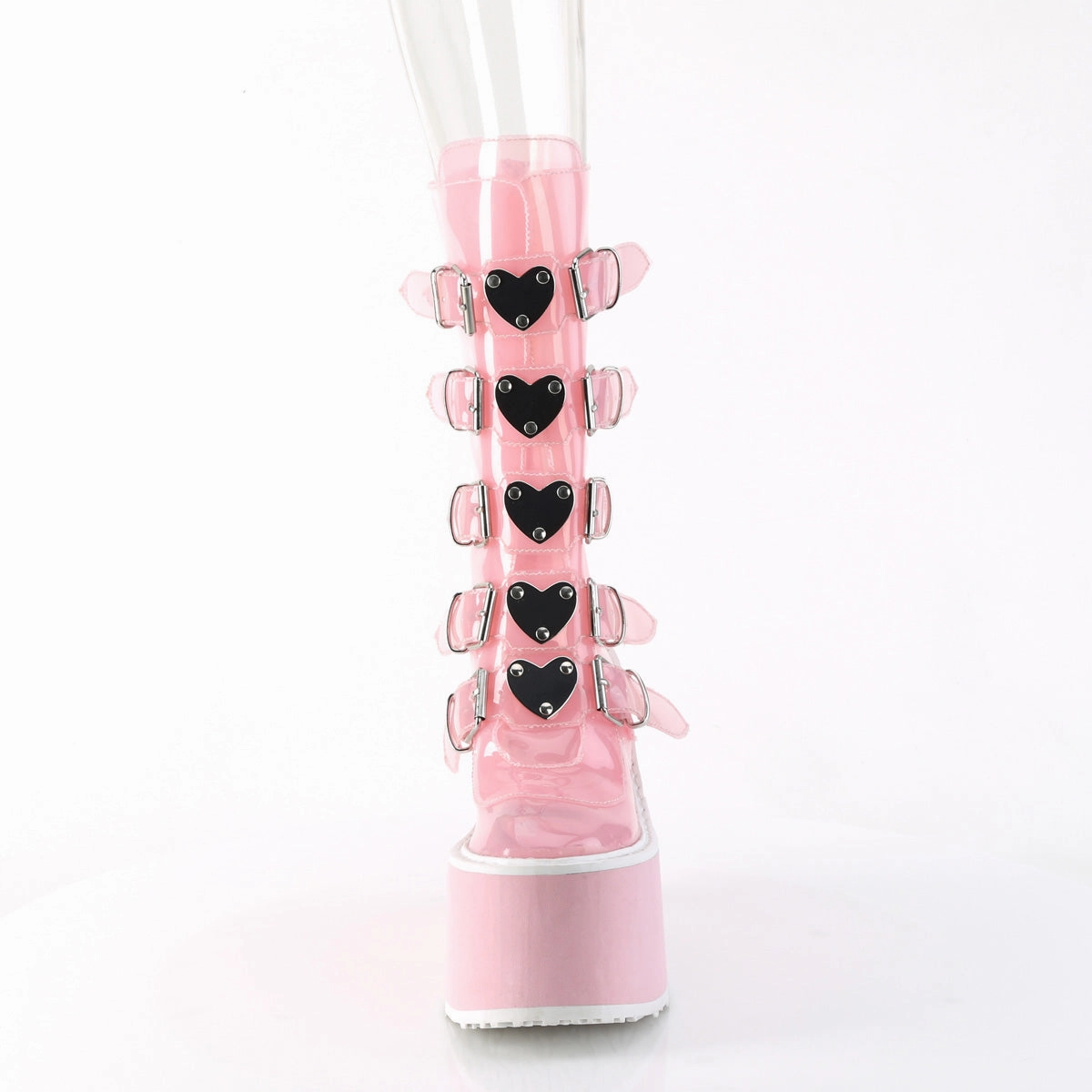 Adidas Mickey Mouse Shoes SWING-230C DemoniaCult Baby Pink Sexy Women's Mid-Calf & Knee High Boots (Alternative Footwear)