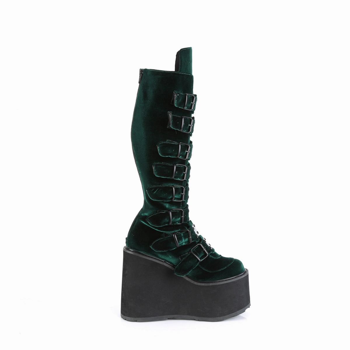 SWING-815 DemoniaCult Emerald Velvet Sexy Women's Mid-Calf & Knee High Boots (Alternative Footwear) Adidas Sports Shoes Running