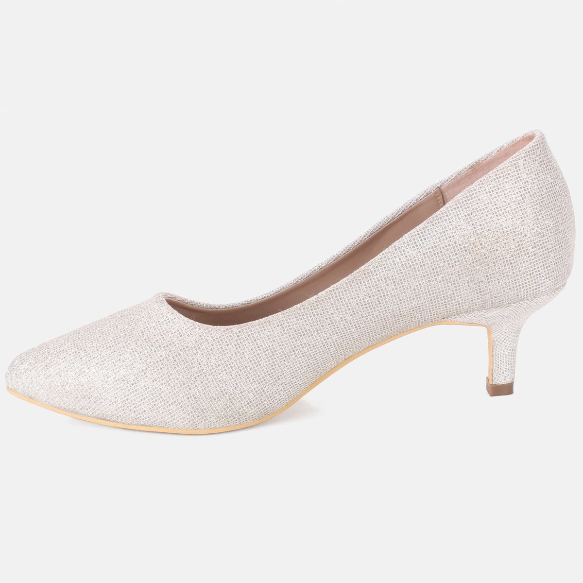 Cocktail Dress Flat Shoes T Womens "HARUKO" Almond Toe Glitter Court Shoes