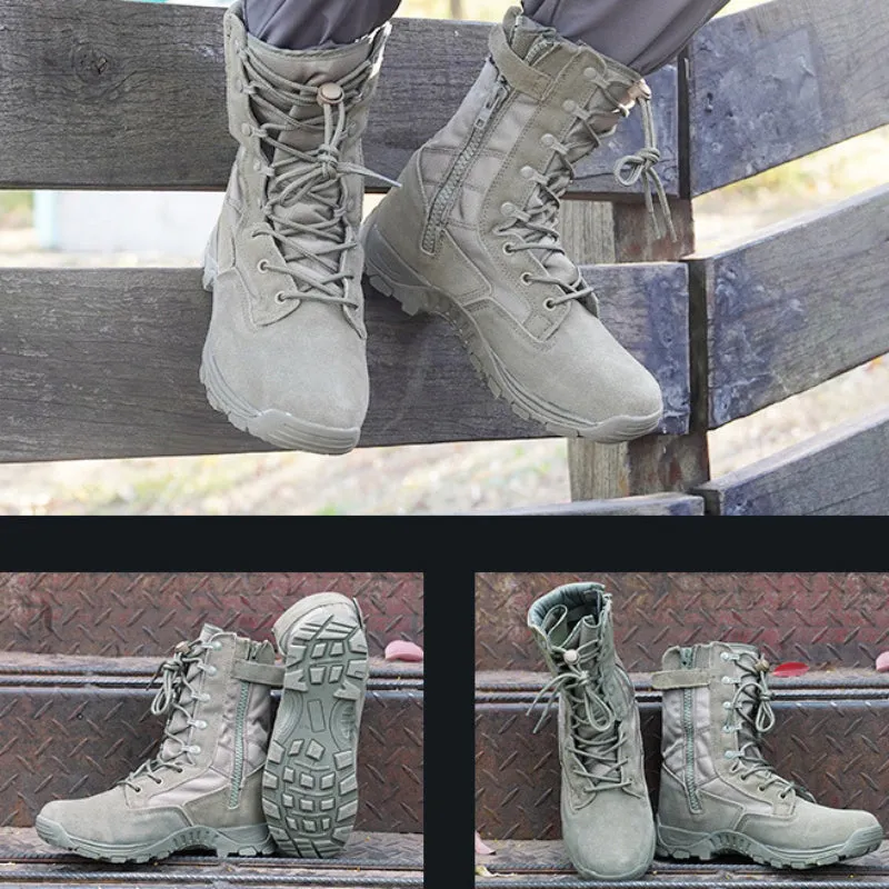 Tactical Desert Lightweight Training High Top Men's Boots Hiking Shoes That Don't Look Like Hiking Shoes