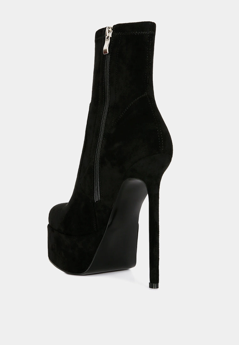 Clubbing High Heele Platform Ankle Boots Hornback Alligator Boots