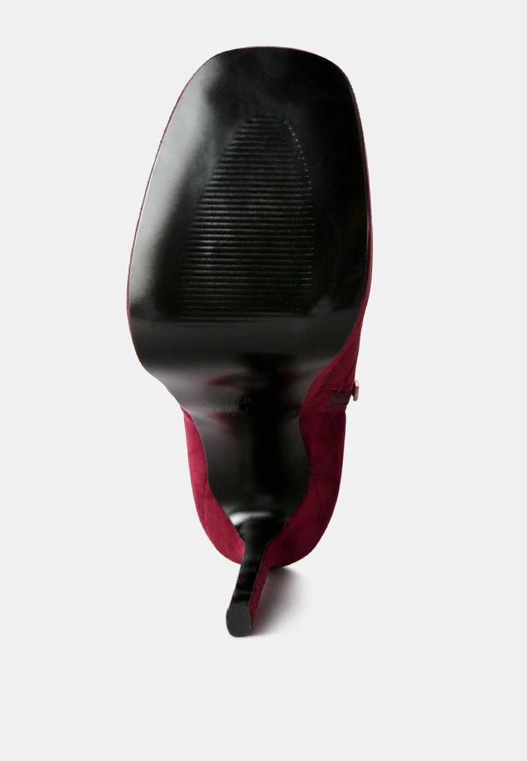 Clubbing High Heele Platform Ankle Boots Short Western Boots