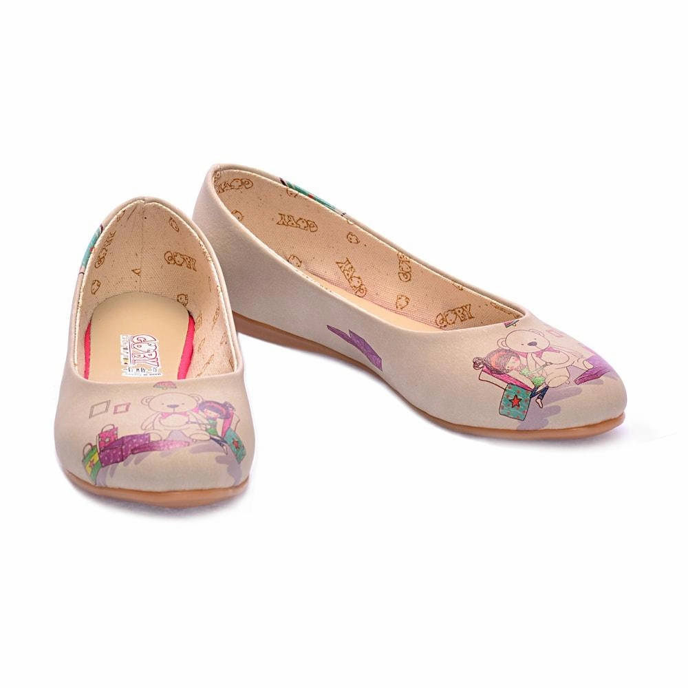 Teddy Bear Ballerinas Shoes 1020 Dry Fast