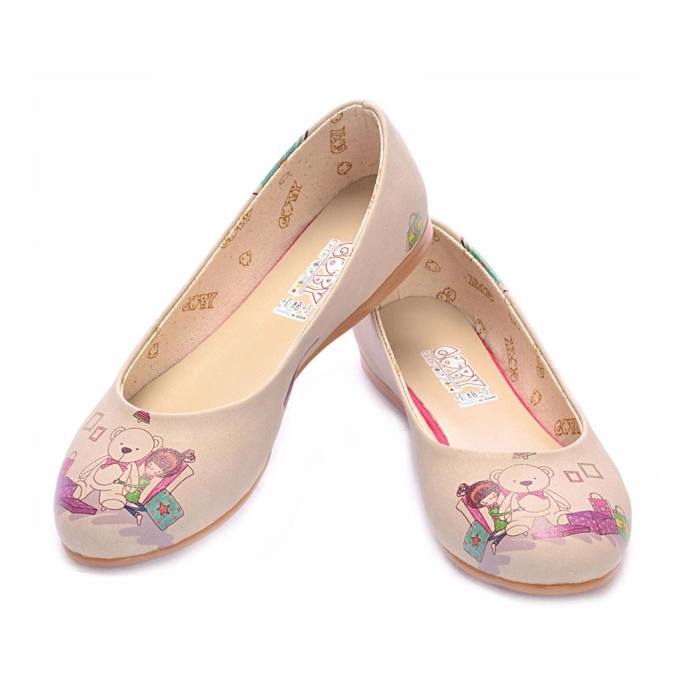 World Walk Teddy Bear Ballerinas Shoes 1020