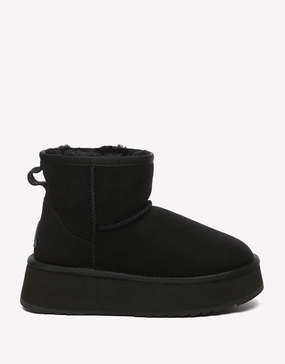 All Saints Spitalfields Boots Thick Bottom Mini Classic in Black