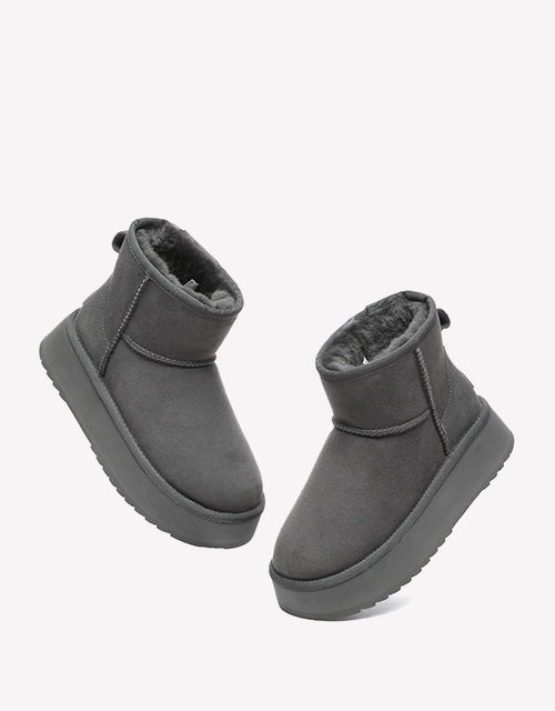 Breathable Boots Thick Bottom Mini Classic in Grey