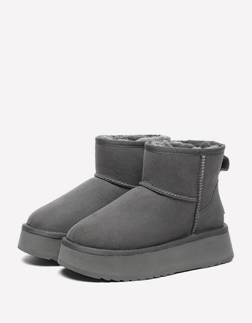 Womens Boots Sale Thick Bottom Mini Classic in Grey